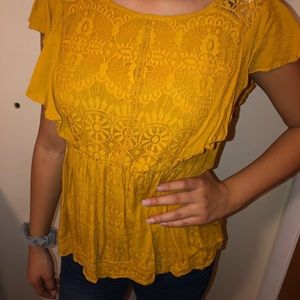 beautiful yellow top